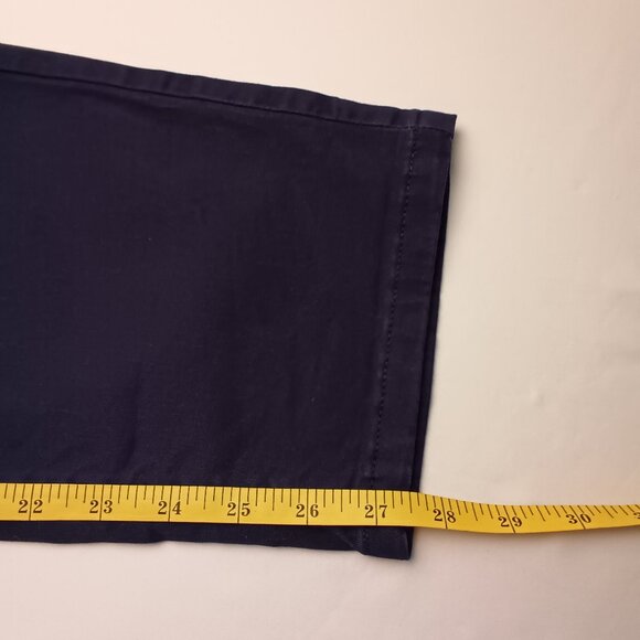 Calvin Klein Jeans Size 12 Mid Rise Tapered Leg Navy Blue Color - Picture 8 of 9